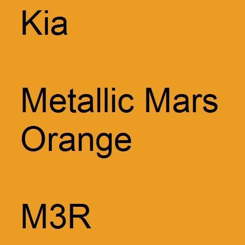 Kia, Metallic Mars Orange, M3R.